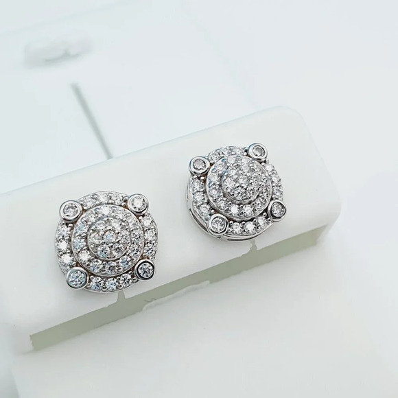 925 Sterling Silver Cubic Zirconia Earrings, U19254780 - Picture 8 of 11